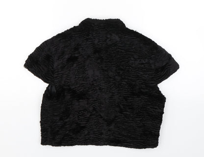 Womens UK Size 10 Monsoon Black Cape Jumper