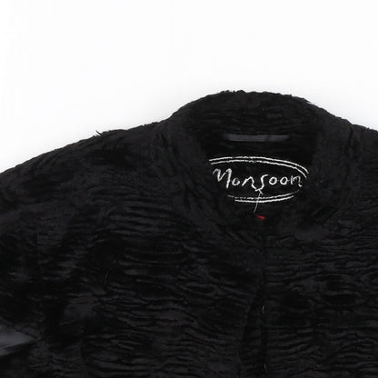 Womens UK Size 10 Monsoon Black Cape Jumper