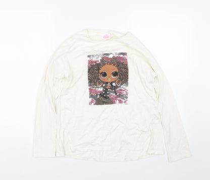 Lol dolls Girls White   Basic T-Shirt Size 12 Years
