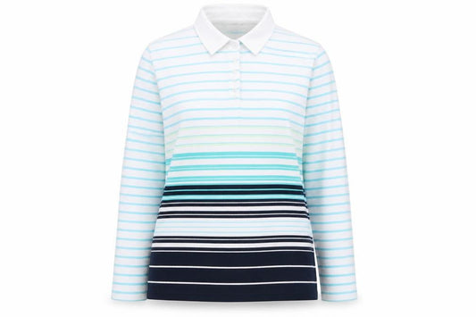 Womens UK Size XL BM Casual Blue Basic Polo