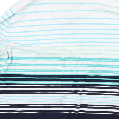 Womens UK Size XL BM Casual Blue Basic Polo