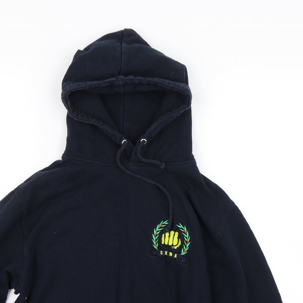Awdis Boys Blue   Pullover Hoodie Size 12-13 Years
