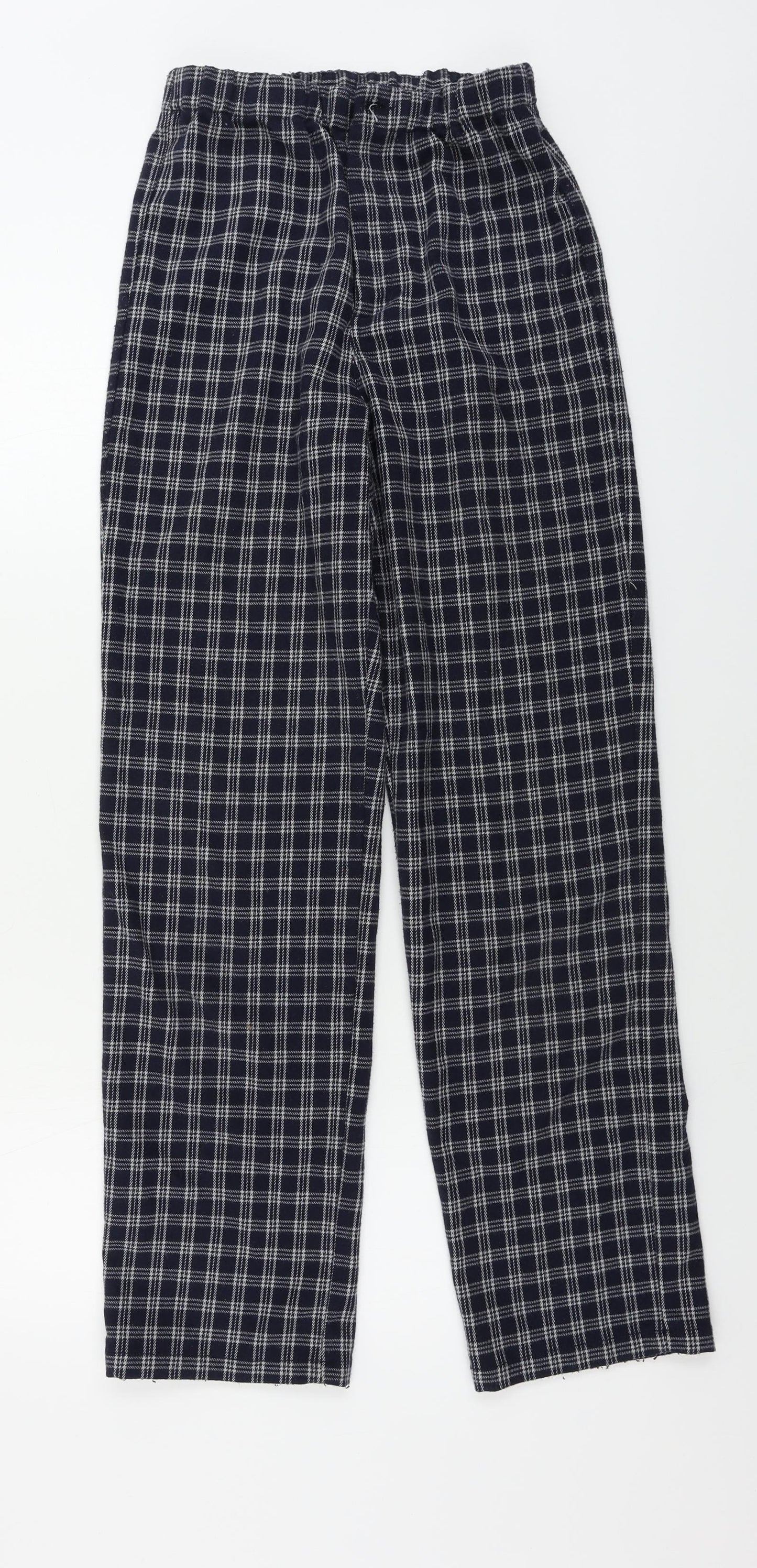 brady melville Womens Blue Check  Trousers  Size 24 in L28 in