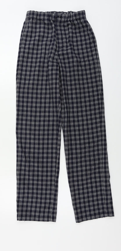 brady melville Womens Blue Check  Trousers  Size 24 in L28 in