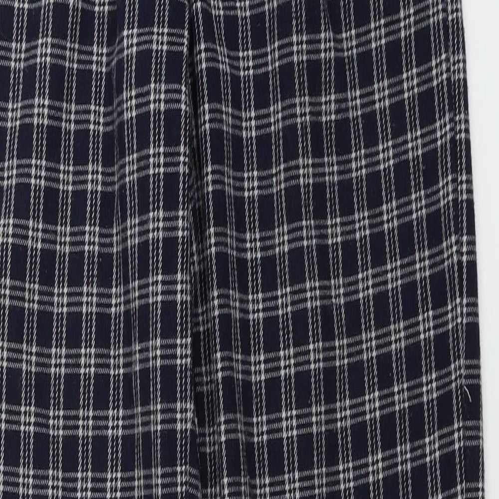 brady melville Womens Blue Check  Trousers  Size 24 in L28 in