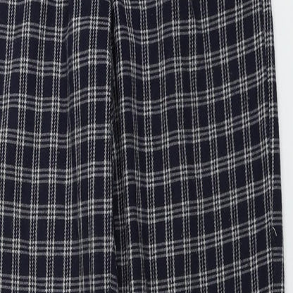 brady melville Womens Blue Check  Trousers  Size 24 in L28 in