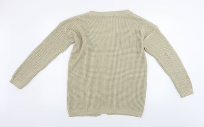 I SAW IT FIRST  Womens Beige   Cardigan Jumper Size M