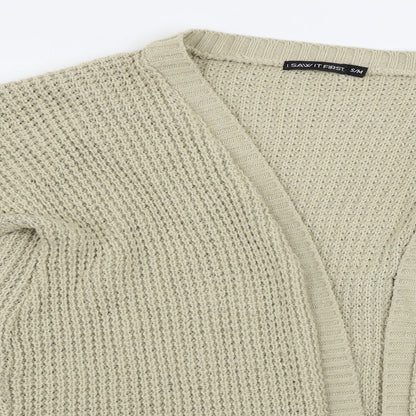 I SAW IT FIRST  Womens Beige   Cardigan Jumper Size M
