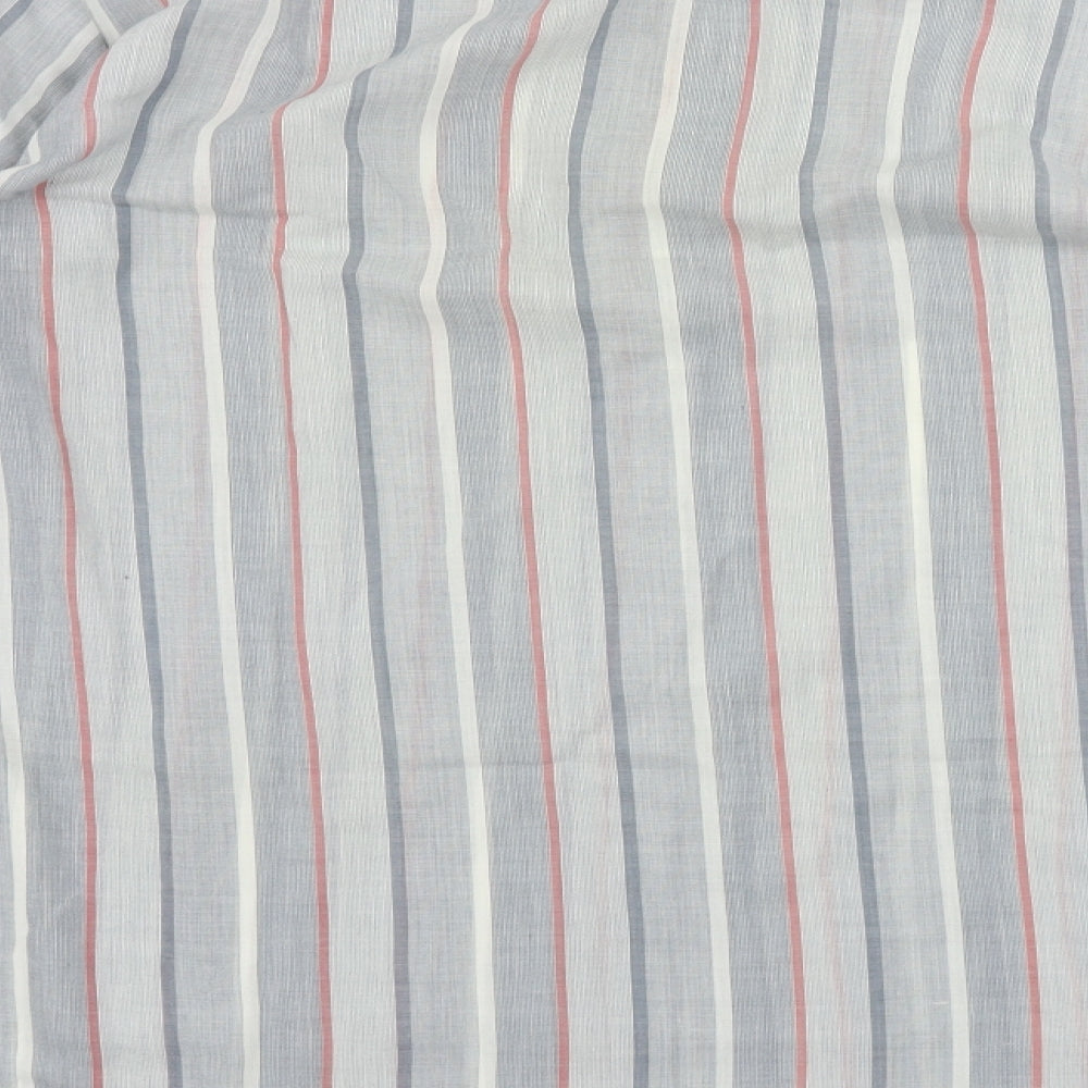 Mens UK Size 16 Finesse Grey  Button-Up Long Sleeve Casual Shirt