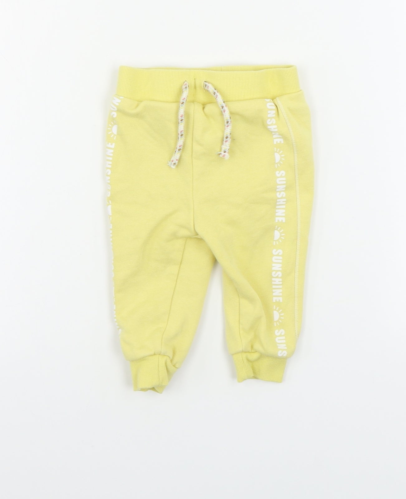 Primark  Boys Yellow   Sweatpants Trousers Size 6-9 Months