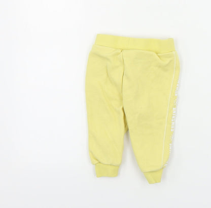Primark  Boys Yellow   Sweatpants Trousers Size 6-9 Months
