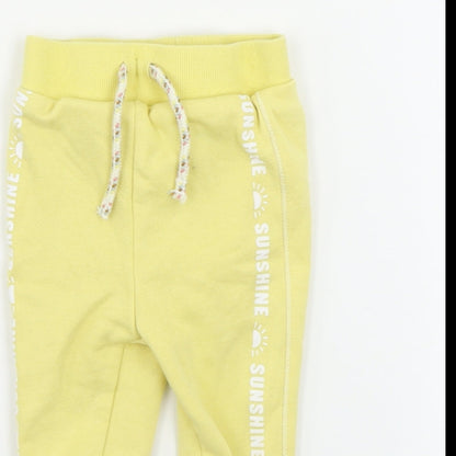 Primark  Boys Yellow   Sweatpants Trousers Size 6-9 Months