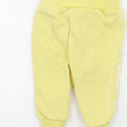 Primark  Boys Yellow   Sweatpants Trousers Size 6-9 Months