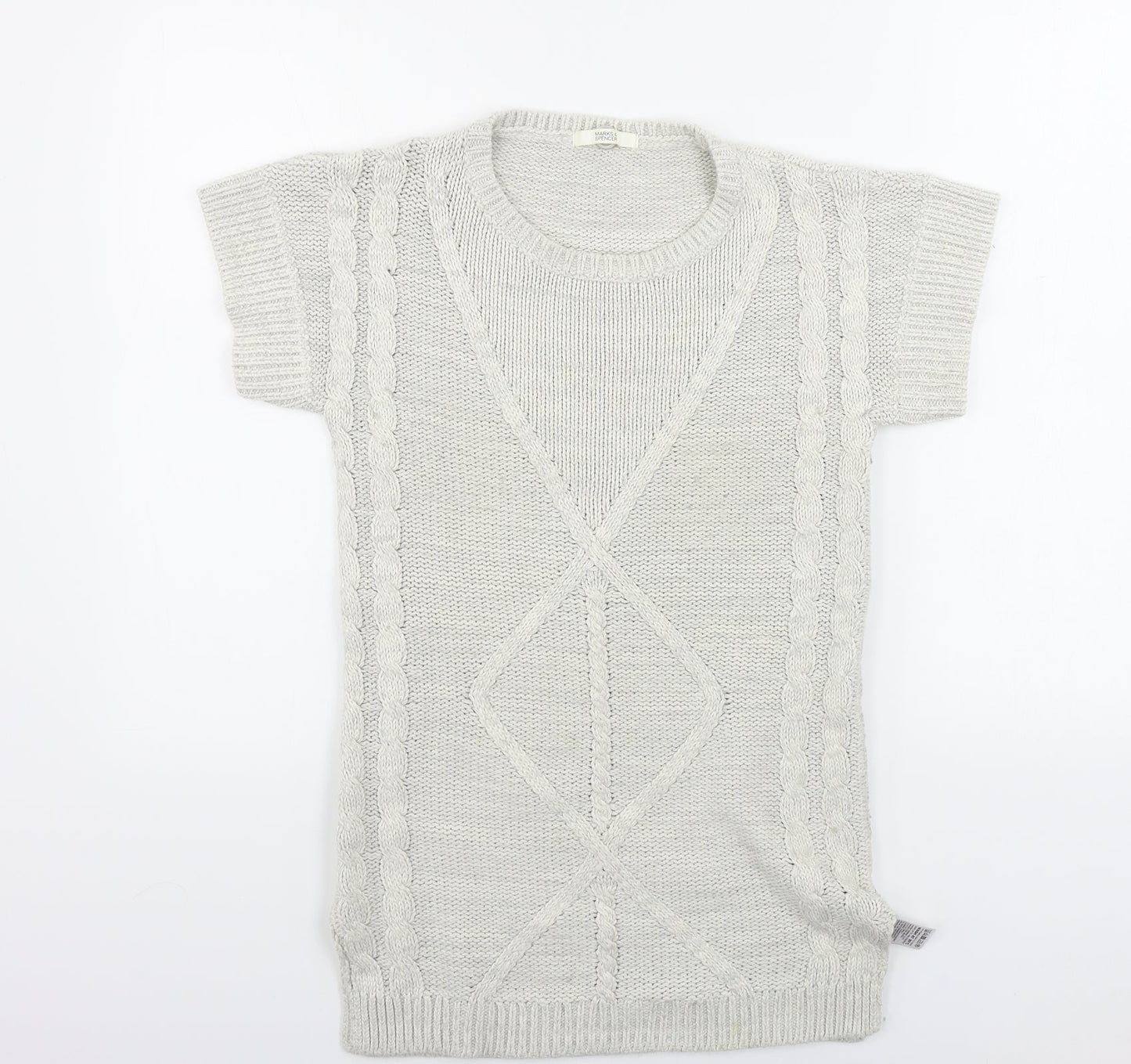 Womens UK Size 8 Marks and Spencer Ivory Pullover Jumper