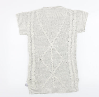 Womens UK Size 8 Marks and Spencer Ivory Pullover Jumper
