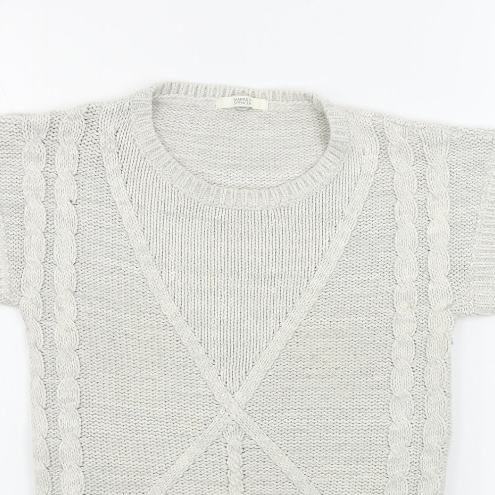 Womens UK Size 8 Marks and Spencer Ivory Pullover Jumper