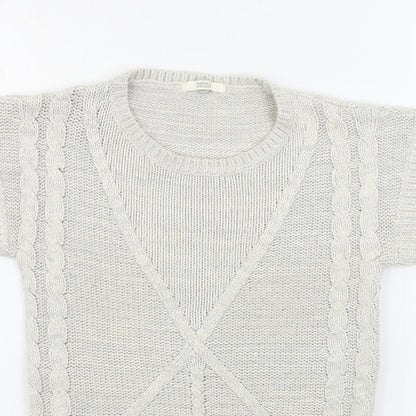 Womens UK Size 8 Marks and Spencer Ivory Pullover Jumper