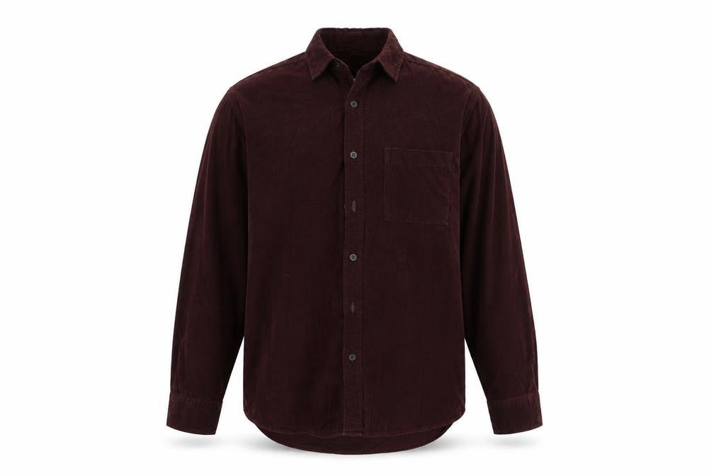 Mens UK Size M Topman Brown  Button-Up Long Sleeve Casual Shirt