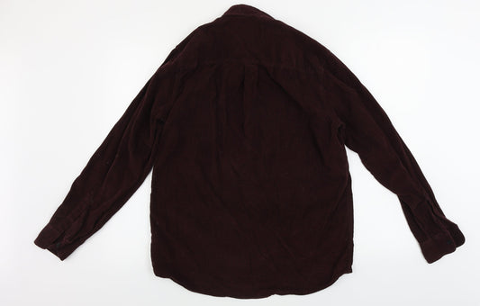 Topman  Mens Brown    Button-Up Size M