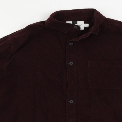 Topman  Mens Brown    Button-Up Size M