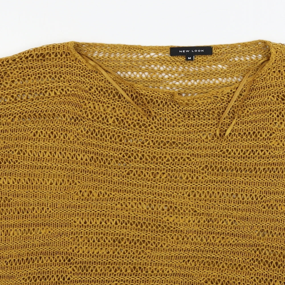 Womens UK Size M New Look Brown Pullover Jumper