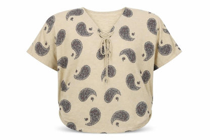 Womens UK Size M Apricot Beige Basic Blouse