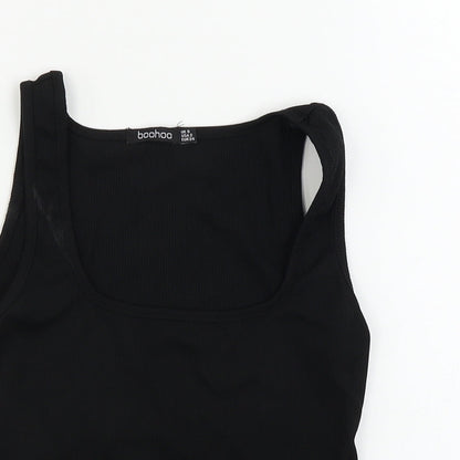 Boohoo  Womens Black   Basic T-Shirt Size 6