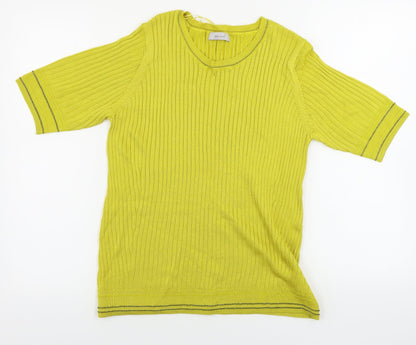 Womens UK Size 16 Marks and Spencer Yellow Pullover Jumper