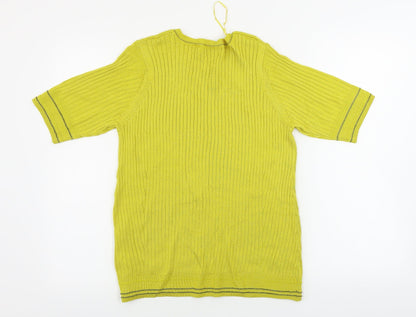 Womens UK Size 16 Marks and Spencer Yellow Pullover Jumper