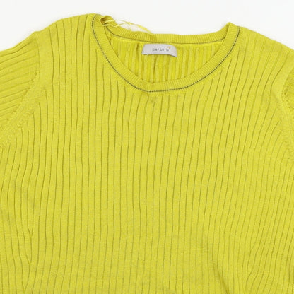 Womens UK Size 16 Marks and Spencer Yellow Pullover Jumper
