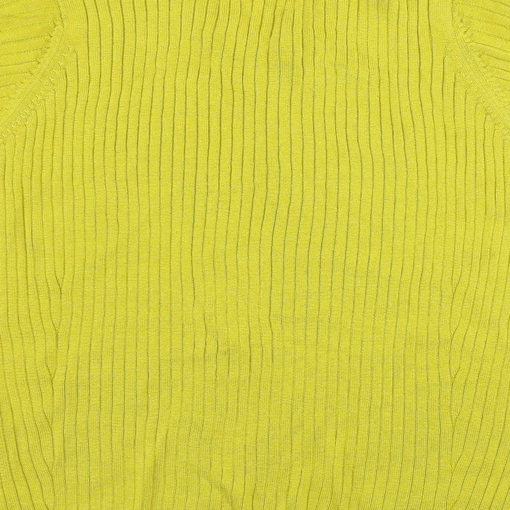Womens UK Size 16 Marks and Spencer Yellow Pullover Jumper