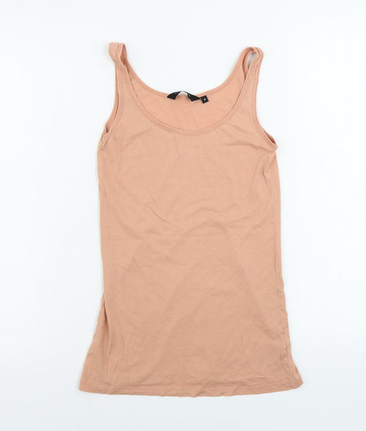 Womens UK Size 6 New Look Pink Basic T-Shirt