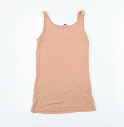 Womens UK Size 6 New Look Pink Basic T-Shirt