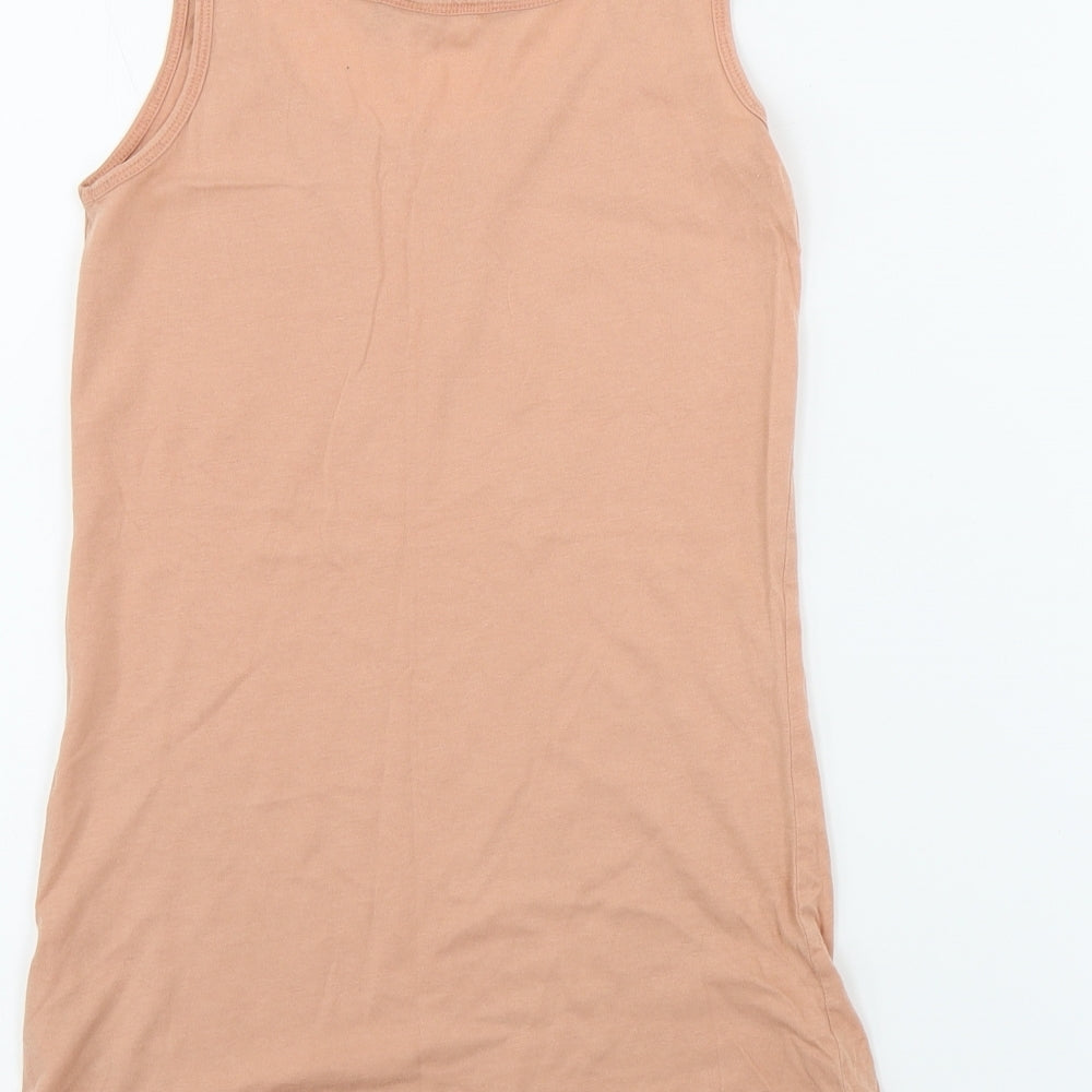 Womens UK Size 6 New Look Pink Basic T-Shirt