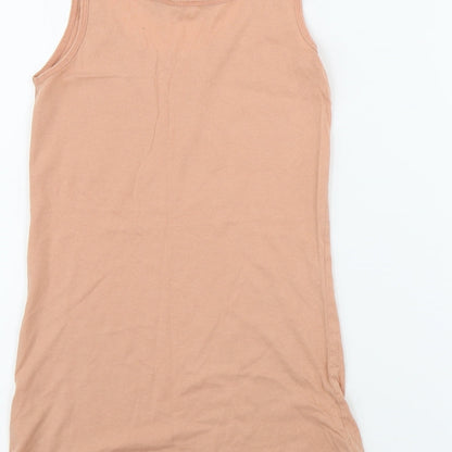 Womens UK Size 6 New Look Pink Basic T-Shirt