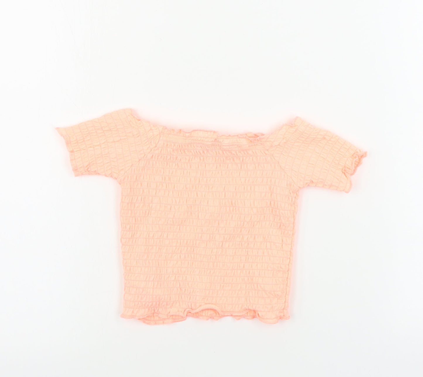 Primark  Girls Orange   Basic T-Shirt Size 4-5 Years