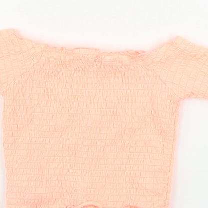 Primark  Girls Orange   Basic T-Shirt Size 4-5 Years