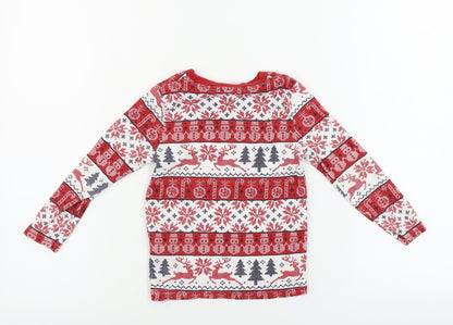 Primark  Boys Red Geometric  Basic T-Shirt Size 3-4 Years