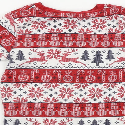Primark  Boys Red Geometric  Basic T-Shirt Size 3-4 Years