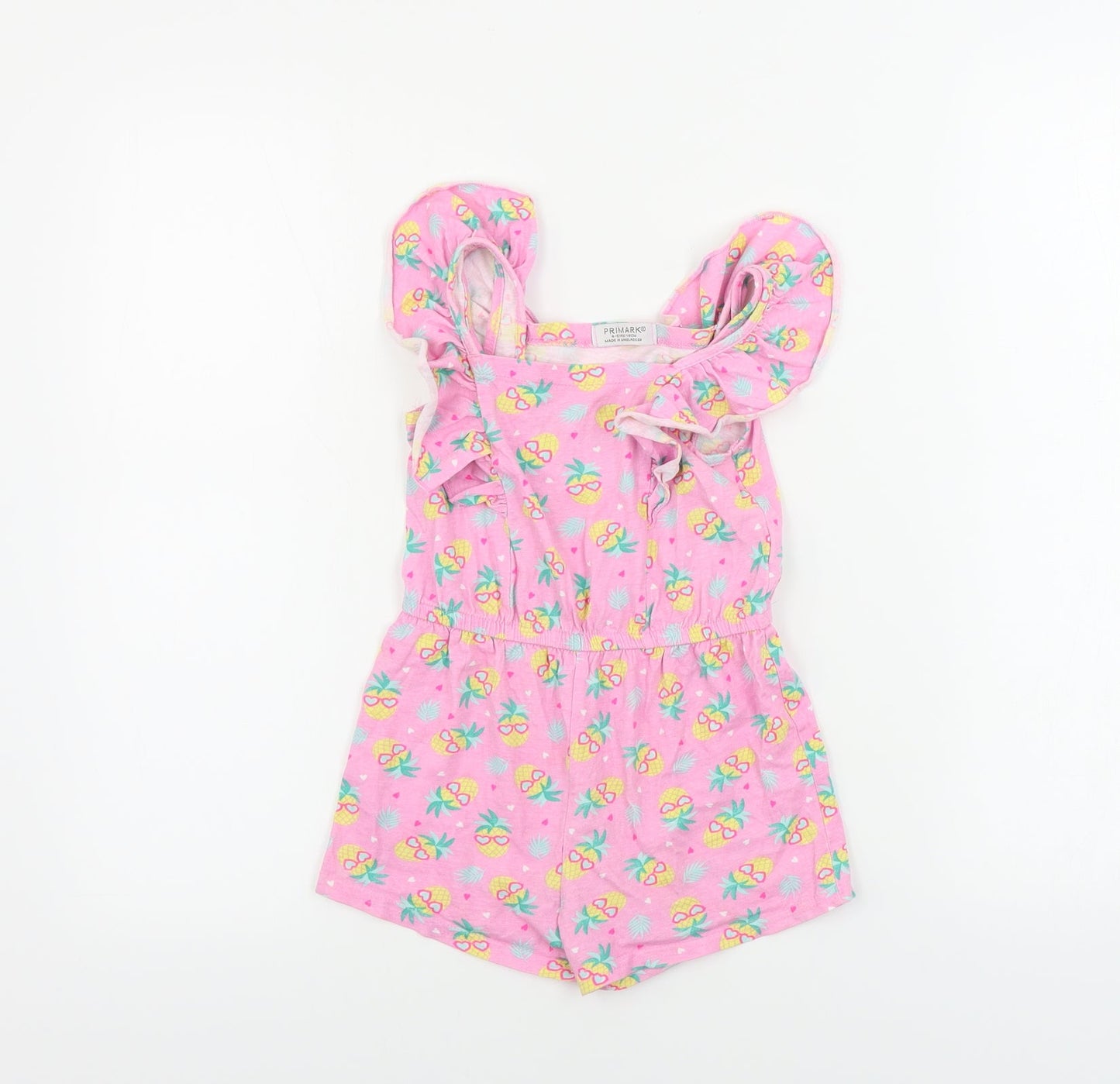 Primark  Girls Pink Floral  Jumpsuit One-Piece Size 4-5 Years