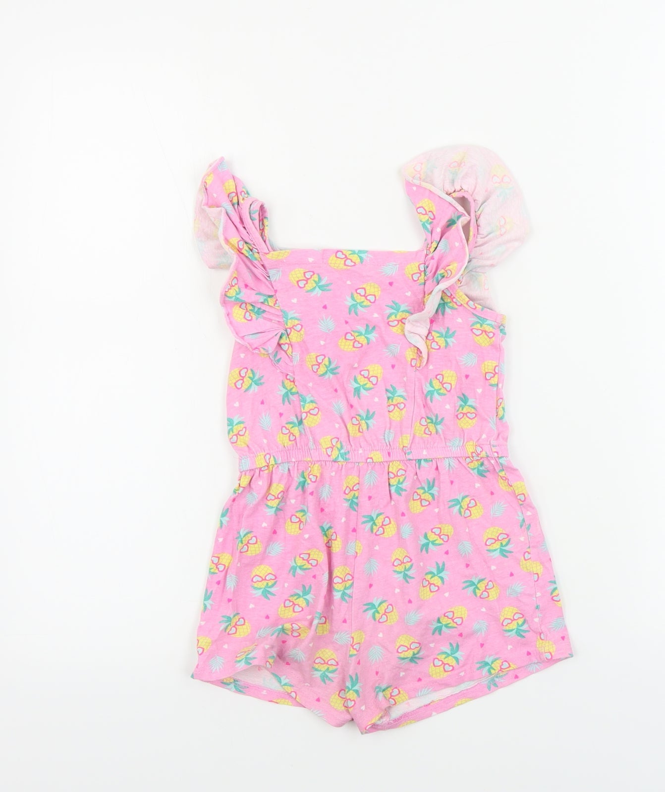 Primark  Girls Pink Floral  Jumpsuit One-Piece Size 4-5 Years