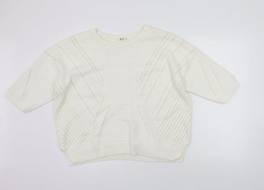 TU Womens White   Pullover Jumper Size 20  - washable mark