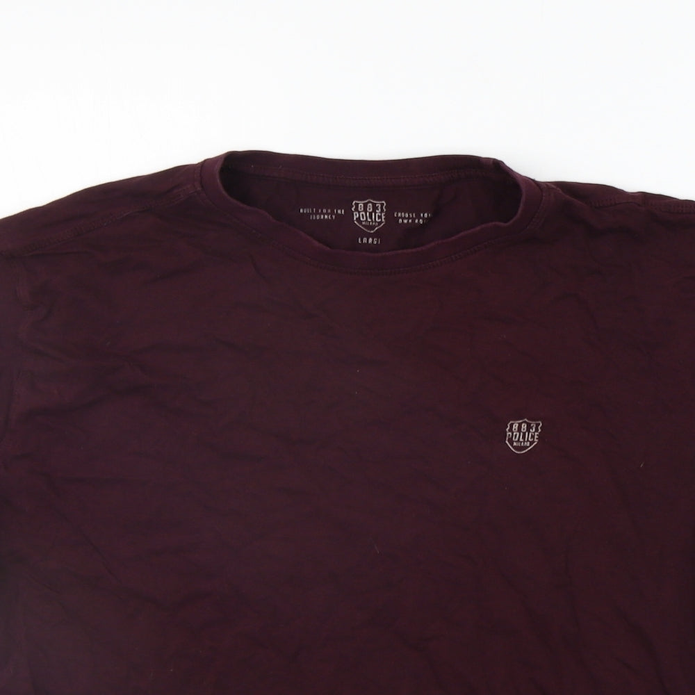 883 Police Womens Purple   Basic Polo Size L
