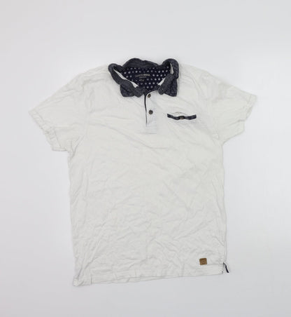 Womens UK Size M Twisted Soul White Basic Button-Up