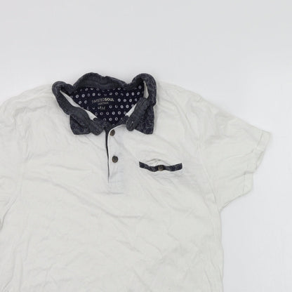 Womens UK Size M Twisted Soul White Basic Button-Up