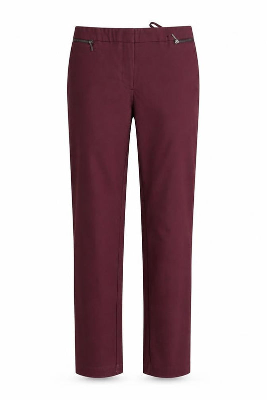 Front view of Atmosphere women’s purple trousers, size UK 10, 28-inch leg