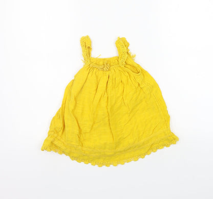 Matalan Girls Yellow   A-Line  Size 9-12 Months