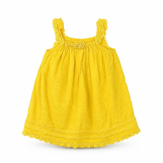 Matalan Girls Yellow   A-Line  Size 9-12 Months