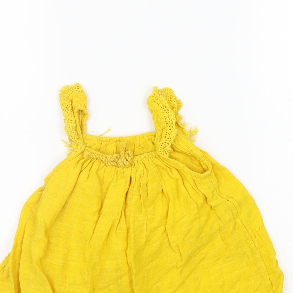Matalan Girls Yellow   A-Line  Size 9-12 Months