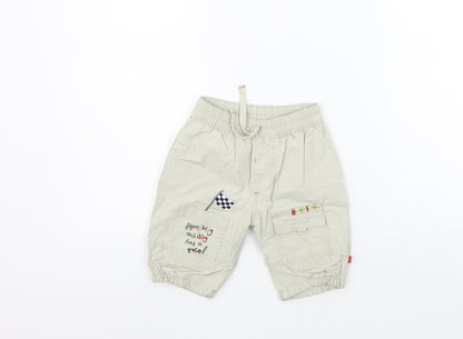 Mothercare Girls Beige   Cargo Trousers Size 0-3 Months